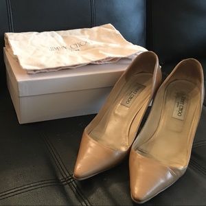 Jimmy Choo Leather Heels- Size 38.5